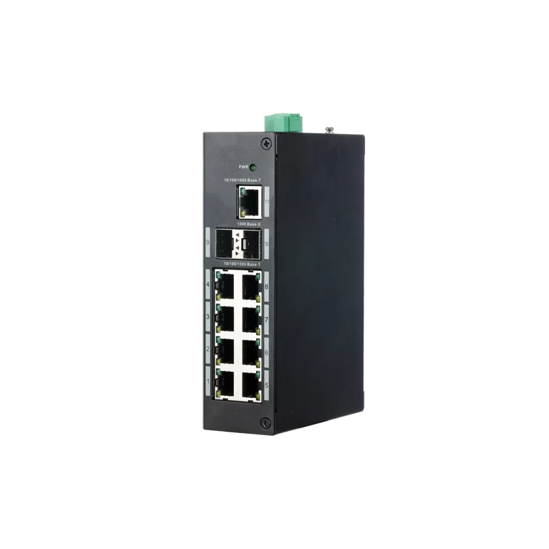 Switch Industrial X-Security - 9 puertos RJ45 + 2 puerto Uplink (SFP) - Velocidad 10/100/1000 Mbps - Tecnología de ah...