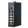 Switch Industrial X-Security - 8 puertos RJ45 + 2 puertos SFP + 1 puerto RJ45 - Velocidad 10/100/1000 Mbps - 2x Puert...