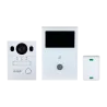 Kit de videoportero - Tecnología 2 hilos analógico con WiFi - Incluye placa, monitor, hub 2 hilos y soporte - App móv...