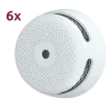 Pack de 6 mini detector de humo autónomo X-Sense - Duración de la batería 10 años (no reemplazable) - Indicador lumin...