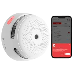 Mini detector de humo autónomo X-Sense - Conexión con HUB SBS50 para comunicación por APP - Permite conectar 50 detec...