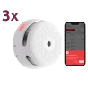 Pack de 3 mini detector de humo autónomo X-Sense - Conexión con HUB SBS50 para comunicación por APP - Permite conecta...