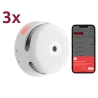 Pack de 3 mini detector de humo autónomo X-Sense - Conexión con HUB SBS50 para comunicación por APP - Permite conecta...