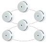 Pack de 6 mini detector de humo autónomo X-Sense - Permite conectar 24 detectores por RF 868MHz - Duración de la bate...