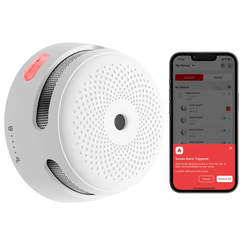 Mini detector de humo autónomo X-Sense - Comunicación WiFi 2.4GHz - Conexión a través de APP - Duración de la batería...
