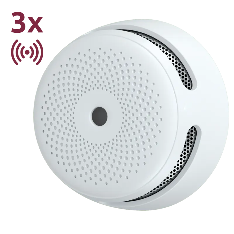 Pack de 3 mini detector de humo autónomo X-Sense - Comunicación WiFi 2.4GHz - Conexión a través de APP - Duración de ...