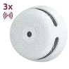 Pack de 3 mini detector de humo autónomo X-Sense - Comunicación WiFi 2.4GHz - Conexión a través de APP - Duración de ...