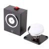 Retenedor electromágnetico - Para puerta sencilla - Fuerza de retención 50 Kg - Botón de accionado manual - Alimentac...