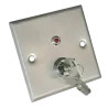 Pulsador con llave - Indicador LED - Testado 500.000 usos - NO/NC/COM/TAMP/LED | Empotrado o superficie - Medidas 86 ...