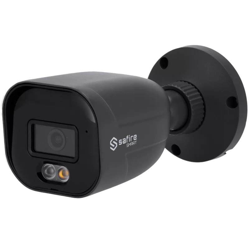 Safire Smart Cámara Bullet IP gama E1 IA - Color Gris - Resolución 4 Megapíxel (2566x1440) - Lente 2.8 mm | Micrófono...