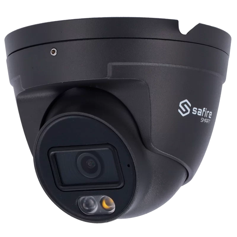 Safire Smart Cámara Turret IP gama E1 IA - Color Gris - Resolución 4 Megapíxel (2566x1440) - Lente 2.8 mm | Micrófono...