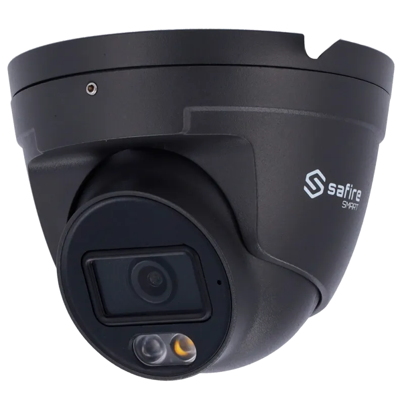 Safire Smart Cámara Turret IP gama E1 IA - Color Gris - Resolución 4 Megapíxel (2566x1440) - Lente 2.8 mm | Micrófono...