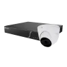 Kit de Inteligencia Artificial Safire Smart - 1 Cámara Turret de 4Mpx - 1 NVR de 8CH con audio y alarma - 1 Disco dur...