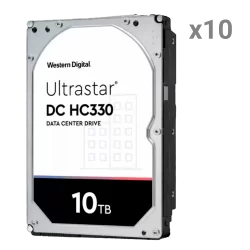 Disco duro Western Digital - 10 unidades | Capacidad 10 TB cada uno - Interfaz SATA 6 Gb/s - Modelo WUS721010ALE6L4 -...