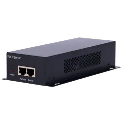 Inyector PoE Dual - Entrada RJ45 10/100/1000/10000 Mbps - Potencia total 60 W - Distancia máxima 100 m - PoE/PoE+ IEE...
