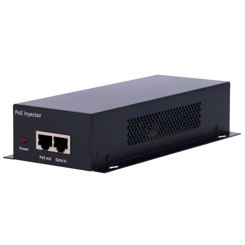 Inyector PoE Dual - Entrada RJ45 10/100/1000/10000 Mbps - Potencia total 60 W - Distancia máxima 100 m - PoE/PoE+ IEE...