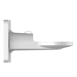 Soporte de pared - Para cámaras domo posicionadoras - Aluminio - Color blanco - Carga máxima 30 Kg - Pasador de cables