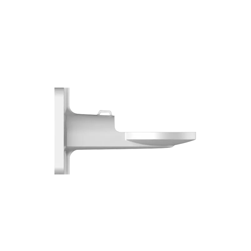 Soporte de pared - Para cámaras domo posicionadoras - Aluminio - Color blanco - Carga máxima 30 Kg - Pasador de cables
