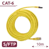 Cable SFTP - Ethernet - Conectores RJ45 - Categoría 6A - 10 m - Color amarillo