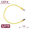 Cable SFTP - Ethernet - Conectores RJ45 - Categoría 6A - 1 m - Color amarillo