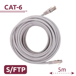 Cable SFTP - Ethernet - Conectores RJ45 - Categoría 6A - 5 m - Color blanco