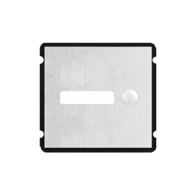 Módulo de extensión - Compatible con XS-V2000E-MIP - Botón único - 1 Etiqueta personalizada con LED - Acero inoxidabl...