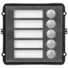 Módulo de extensión - Compatible con XS-V2000E-MIP - 5 botones mecánicos - 5 Etiquetas personalizadas con LED - Acero...