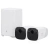Kit 2 Cámaras + 1 HomeBase Eufy by Anker - 2K / 13400 mAh / Sensor PIR + Humanos - HomeBase WiFi / LAN / RF con siren...