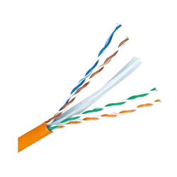 Cable UTP Cat 6 libre de halógenos - Conductor 99,9% cobre - CPR class: Dca - Cumple con 90m Fluke test - Rollo de 30...