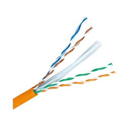 Cable UTP Cat 6 libre de halógenos - Conductor 99,9% cobre - CPR class: Dca - Cumple con 90m Fluke test - Rollo de 30...