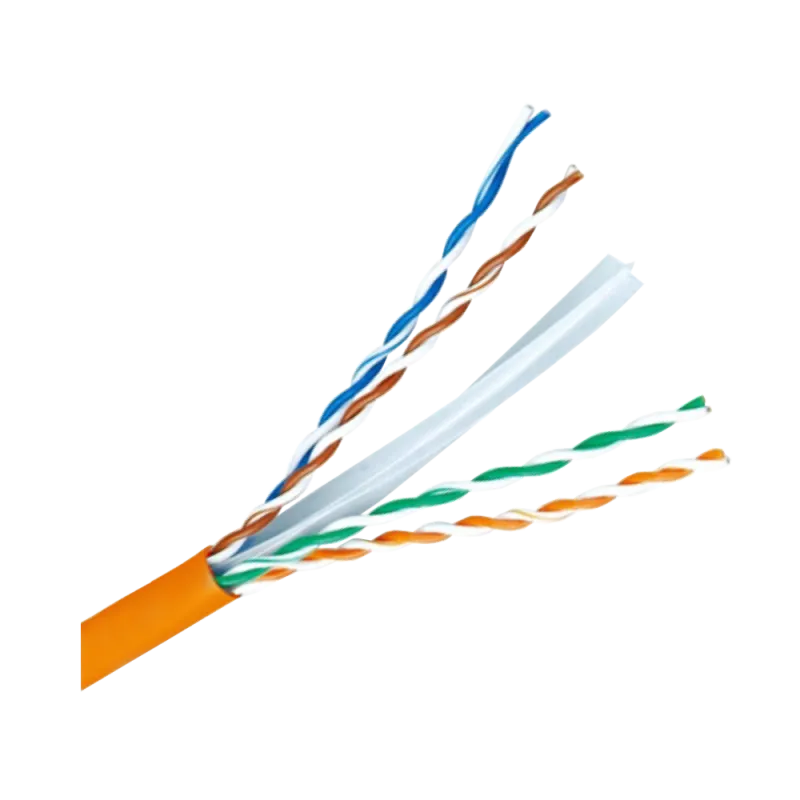 Cable UTP Cat 6 libre de halógenos - Conductor 99,9% cobre - CPR class: Dca - Cumple con 90m Fluke test - Rollo de 30...