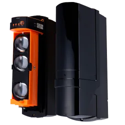 Detector de barrera por infrarrojos - Compatible con Transmitter o DoorProtect Ajax - Inalámbrico | 3 haces | Función...