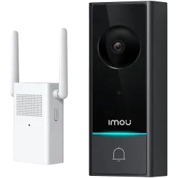 Doorbell WiFi a bateria Imou 5 Megapixel 2K - Batería 6200 mAh - Lente 2.0 mm / IR 5m - Detección de humanos por PIR ...