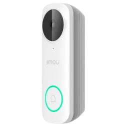 Doorbell WiFi a bateria Imou 5 Megapixel 3K - Alimentación AC / DC - Lente 2.0 mm / IR 5m - Detección de humanos por ...