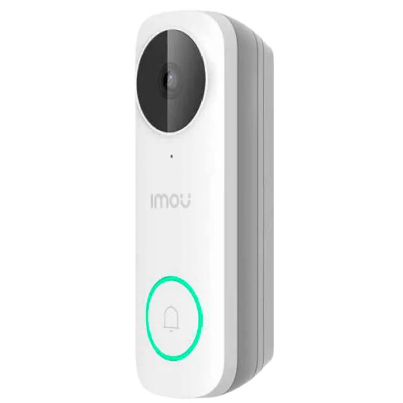 Doorbell WiFi a bateria Imou 5 Megapixel 3K - Alimentación AC / DC - Lente 2.0 mm / IR 5m - Detección de humanos por ...