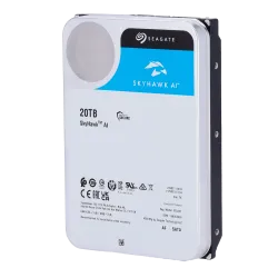 Disco duro Seagate Skyhawk AI - Capacidad 20 TB - Interfaz SATA 6 Gb/s - Hasta 32 transmisiones de inteligencia artif...
