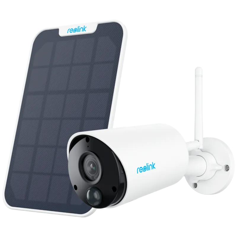 Reolink Camara WiFi a Batería con Panel Solar - 3MP (2304 x 1296) - IR 10 m / Sirena - Deteccion PIR Humanos / Vehícu...