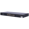 Uniview Switch PoE Cloud Gestionable - 16 PoE802.3af/at + 1 uplink RJ45 +1 uplink Combo - 16 RJ45 10/100/100Mbps + 1 ...