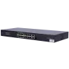 Uniview Switch PoE Cloud Gestionable - 16 PoE802.3af/at + 1 uplink RJ45 +1 uplink Combo - 16 RJ45 10/100/100Mbps + 1 ...