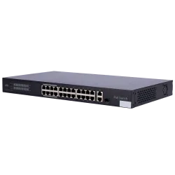 Uniview Switch PoE Cloud Gestionable - 24 PoE802.3af/at + 1 uplink RJ45 +1 uplink Combo - 24 RJ45 10/100Mbps + 1 SFP ...