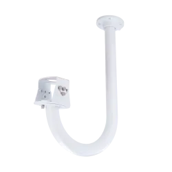 Soporte de pared - Para domos motorizadas - Apto para uso en exterior y interior - Color blanco - Pasador de cables