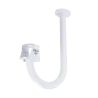 Soporte de pared - Para domos motorizadas - Apto para uso en exterior y interior - Color blanco - Pasador de cables
