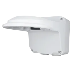 Soporte de pared - Caja de conexiones - Apto para uso en exterior - Color blanco - Compatible con Uniview - Pasador d...