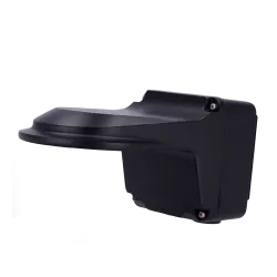 Soporte de pared - Caja de conexiones - Apto para uso en exterior - Color Negro - Compatible con Uniview - Pasador de...