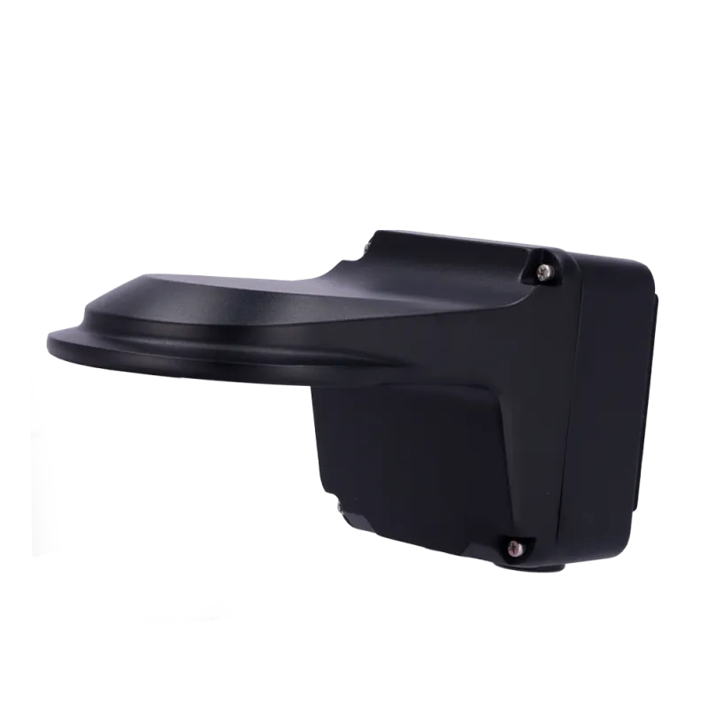 Soporte de pared - Caja de conexiones - Apto para uso en exterior - Color Negro - Compatible con Uniview - Pasador de...