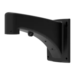 Soporte de pared - Para domos motorizados - Apto para uso en exterior - Color Negro - Pasador de cables
