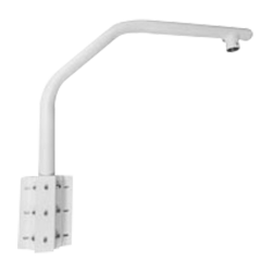 Soporte de cisne - Para domos motorizadas - Apto para uso en exterior - Color blanco - Pasador de cables