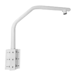 Soporte de cisne - Para domos motorizadas - Apto para uso en exterior - Color blanco - Pasador de cables