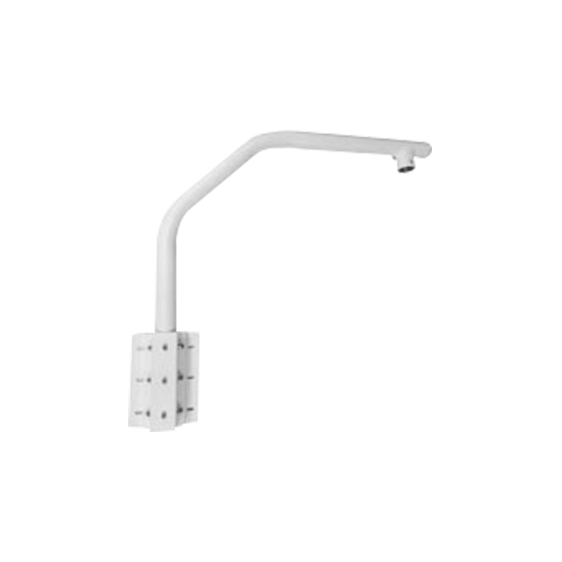 Soporte de cisne - Para domos motorizadas - Apto para uso en exterior - Color blanco - Pasador de cables