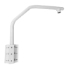 Soporte de cisne - Para domos motorizadas - Apto para uso en exterior - Color blanco - Pasador de cables